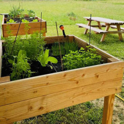 Carré potager sur pieds en bois pin traité autoclave – 100 x 100 x 100 cm