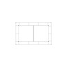 Jardinière en acier rectangulaire gabion 120 x 75 x 100 cm sans galet