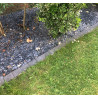 Bordure de jardin pavé en béton pressé 50 x 11,5 x 8 cm noire