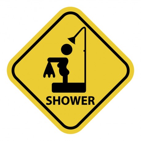 Home sign humour shower