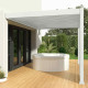 Pergola bioclimatique adossée en alu Blanc – 3 x 4 m - 12 m² - Ombréa