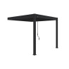 Pergola bioclimatique adossée en aluminium Anthracite – 3 x 3 m – 9 m² - Ombréa