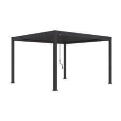 Pergola bioclimatique Ombréa autoportante 4x4M - Anthracite