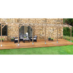 TOIT TERRASSE BOIS 3X10,4 SANS TOIT