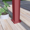 Pergola bioclimatique Ombréa autoportante 3x4M - Rouge basque/blanc