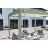 Pergola bioclimatique autoportante en alu Vert jade/Blanc – 3 x 4 m – 12 m² - Ombréa