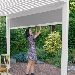 Store latéral pour pergola bioclimatique Ombréa – 3m - Blanc