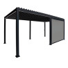 Store latéral pour pergola bioclimatique Ombréa – 4m - Anthracite