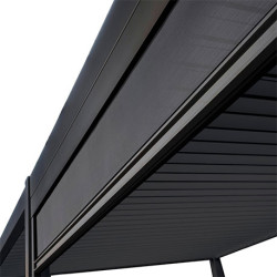 Store latéral pour pergola bioclimatique Ombréa – 4m - Anthracite