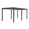 Pergola bioclimatique autoportée en alu Anthracite/Blanc – 3 x 6 m – 18 m² - Ombréa