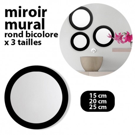 Lot 3 miroirs ronds