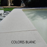 Margelle de piscine en pierre reconstituée plate droite aspect bouchardé couleur camel  50 x 30 x 2,5 cm