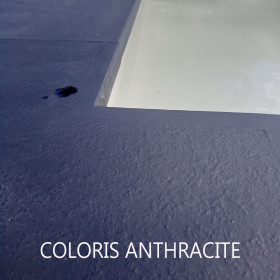 Margelle PR angle sortant aspect granit 30 x 30 x 2,5 cm - blanc