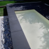 Margelle de piscine en pierre reconstituée droite aspect granit 50 x 30 x 2,5 cm - anthracite 