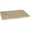 Dalle en pierre naturelle travertin beige 61 x 40,6 x 3 cm