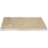 Dalle en pierre naturelle travertin beige 61 x 40,6 x 3 cm