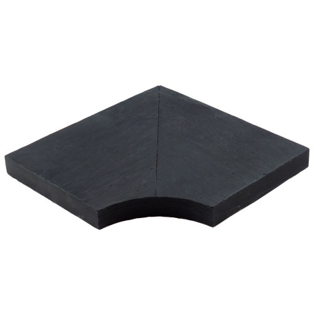 Margelle en pierre reconstituée angle rentrant 25 x 25 x 4 cm schiste Margelle en pierre reconstituée angle rentrant 25 x 25 x 4 cm schiste