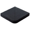 Margelle en pierre reconstituée angle sortant 25 x 25 x 4 cm schiste