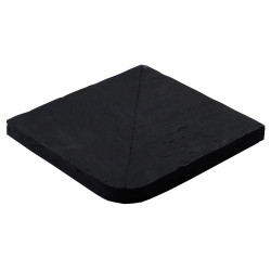 Margelle en pierre reconstituée angle sortant 25 x 25 x 2,5 cm schiste
