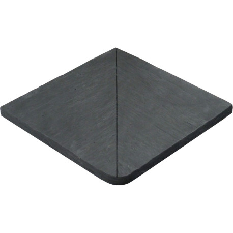 Margelle en pierre reconstituée angle sortant 40 x 40 x 2,5 cm schiste