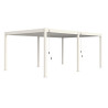 Pergola bioclimatique autoportante en alu Blanc – 4 x 6 m – 24m² -  avec 2 stores 3 m - Ombréa