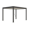 Pergola bioclimatique autoportante en alu Bicolore – 3 x 4 m – 12 m² - avec store 4 m Anthracite - Ombréa
