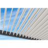 Pergola bioclimatique autoportante en alu Bicolore – 3 x 4 m – 12 m² - avec store 4 m Blanc - Ombréa