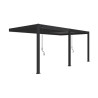 Pergola bioclimatique Ombréa adossée 3x6M - Anthracite