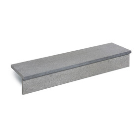 Margelle de piscine en pierre naturelle Pepperino dark flammée 120,6 x 35 x 3 cm