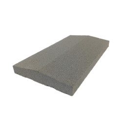 Dessus de muret en béton pressé 2 pentes 50 x 27,5 x 5 cm - Gris