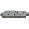 Pavé en pierre naturelle granit flammé 10 x 10 x 4 cm