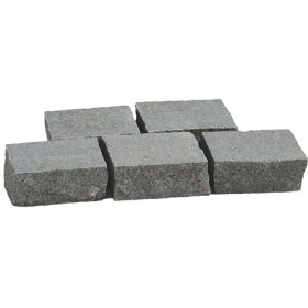 Pavé en pierre naturelle granit flammé 10 x 10 x 4 cm