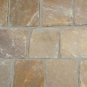 Pavé en pierre naturelle grés Kandla multicolore 14 x 14 x 5/7 cm