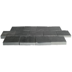 Pavé terrasse en ardoise naturelle  15 x 15 x 3-4 cm