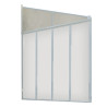 Panneau latéral en polycarbonate pour Pergolas Féria en Aluminium Blanc – 3 m