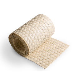 Bande brise-vue pour grillage rigide en résine tressée L. 255 x H.19 cm – Beige