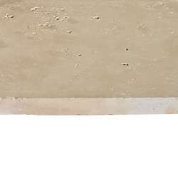 Dalle en pierre naturelle travertin beige 61 x 40,6 x 3 cm