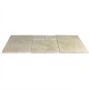 Dalles en pierre naturelle travertin ép. 2 cm, module de 0,74 m2