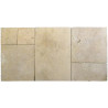 Dalles en pierre naturelle travertin ép. 2 cm, module de 0,74 m2