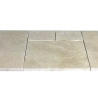 Dalles en pierre naturelle travertin ép. 2 cm, module de 0,74 m2