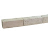 Barrette de jardin en pierre naturelle travertin vieillie 30 x 10 x 10 cm