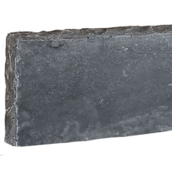 Bordure de jardin en pierre naturelle brut noir d’Orient – 100 x 20 x 5 cm