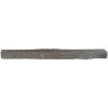 Bordure de jardin en schiste 100 x 10 x 6 cm - Finition anthracite et rouille