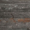 Bordure de jardin en schiste 100 x 10 x 6 cm - Finition anthracite et rouille