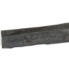Bordure de jardin en schiste 100 x 10 x 6 cm - Finition anthracite et rouille