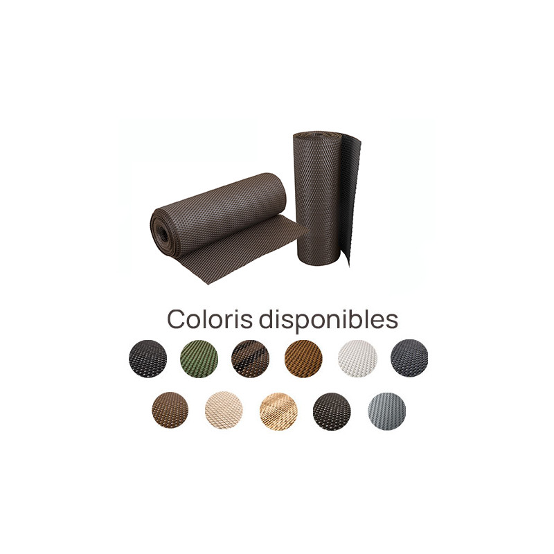 Brise Vue En Résine Tressée Avec Œillets Vert 500 X 90 Cm