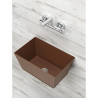 Fontaine de jardin murale Maucini en acier avec vasque et mitigeur – 45 x 29 x 21 cm - Rouille
