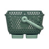 Lot de 2 paniers Kajo en polypropylène 4L – 24 x 20 x 15 cm – Vert Olive / Vert Amande