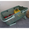 Lot de 2 paniers Kajo en polypropylène 15L – 48 x 29 x 20 cm – Vert Olive / Vert Amande
