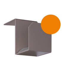 Support pour tuyau d’arrosage en acier pour fontaines de jardin – 8 x 9 x 11 cm - Orange
